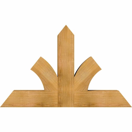 Ekena Millwork Richland Rough Sawn Timber Gable Bracket, Western Red Cedar, 48"W x 30"H x 6"D x 6"F, 15/12 Pitch GBW048X30X0606RIC00RWR